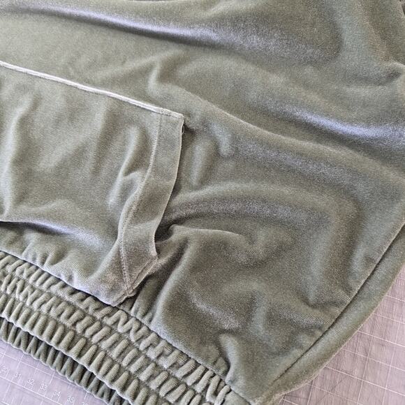 Victoria's Secret PINK green velour hooded sweatshirt, size small - Picture 5 of 6